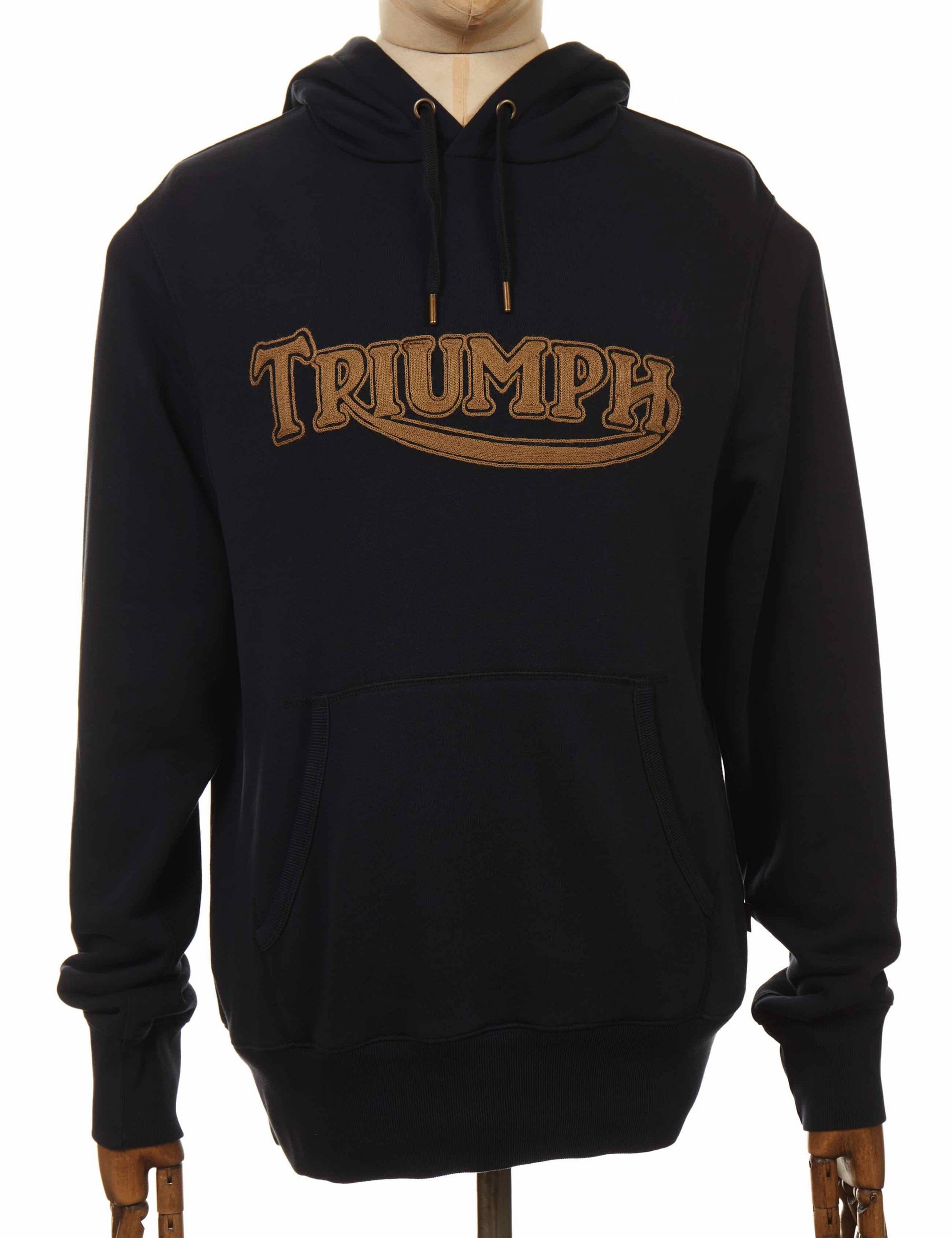 Triumph Motorcycles Flywheel Hooded Sweat - Black/Gold - Clothing