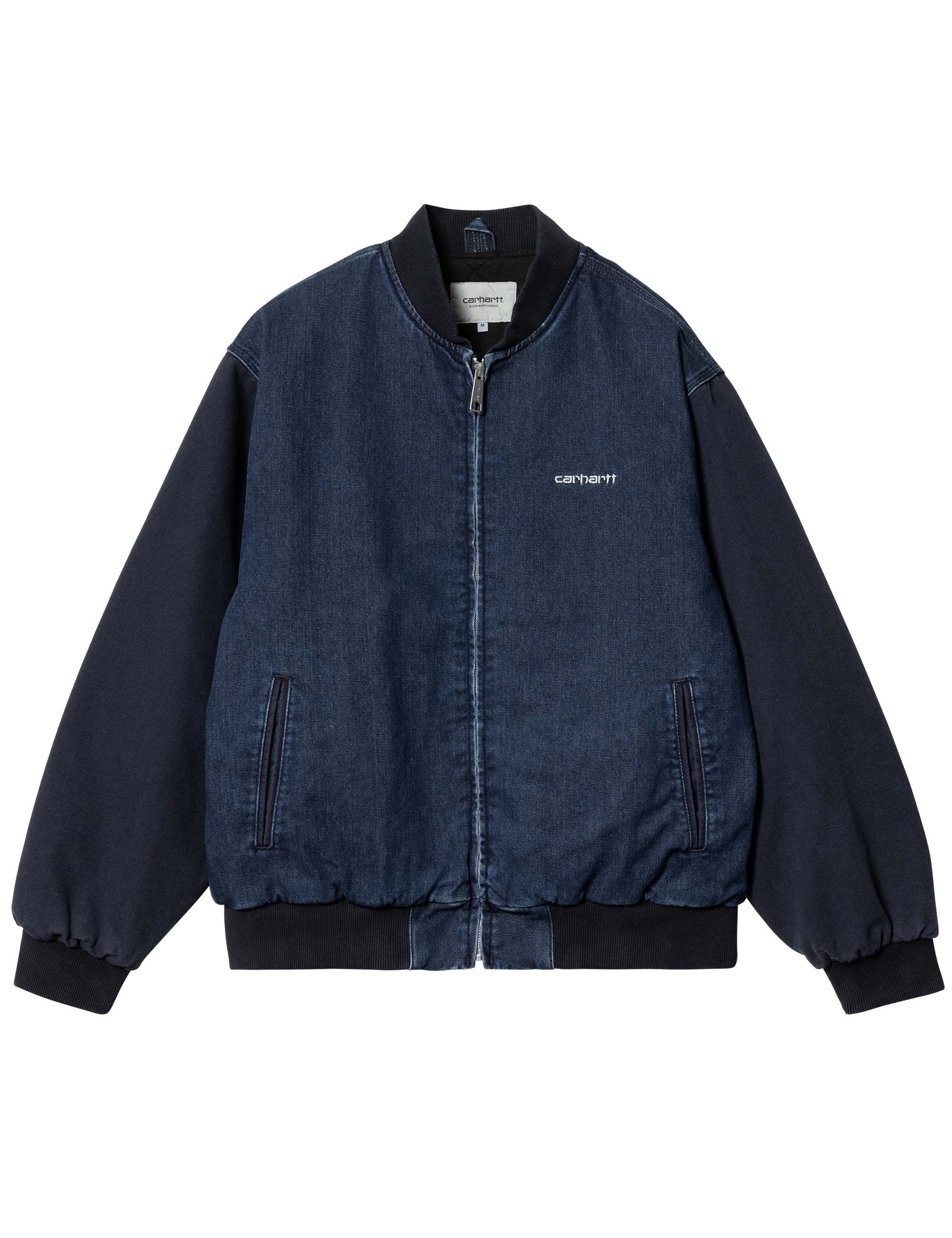 Carhartt WIP Paxon Bomber Jacket - Dark Navy - Clothing from Fat