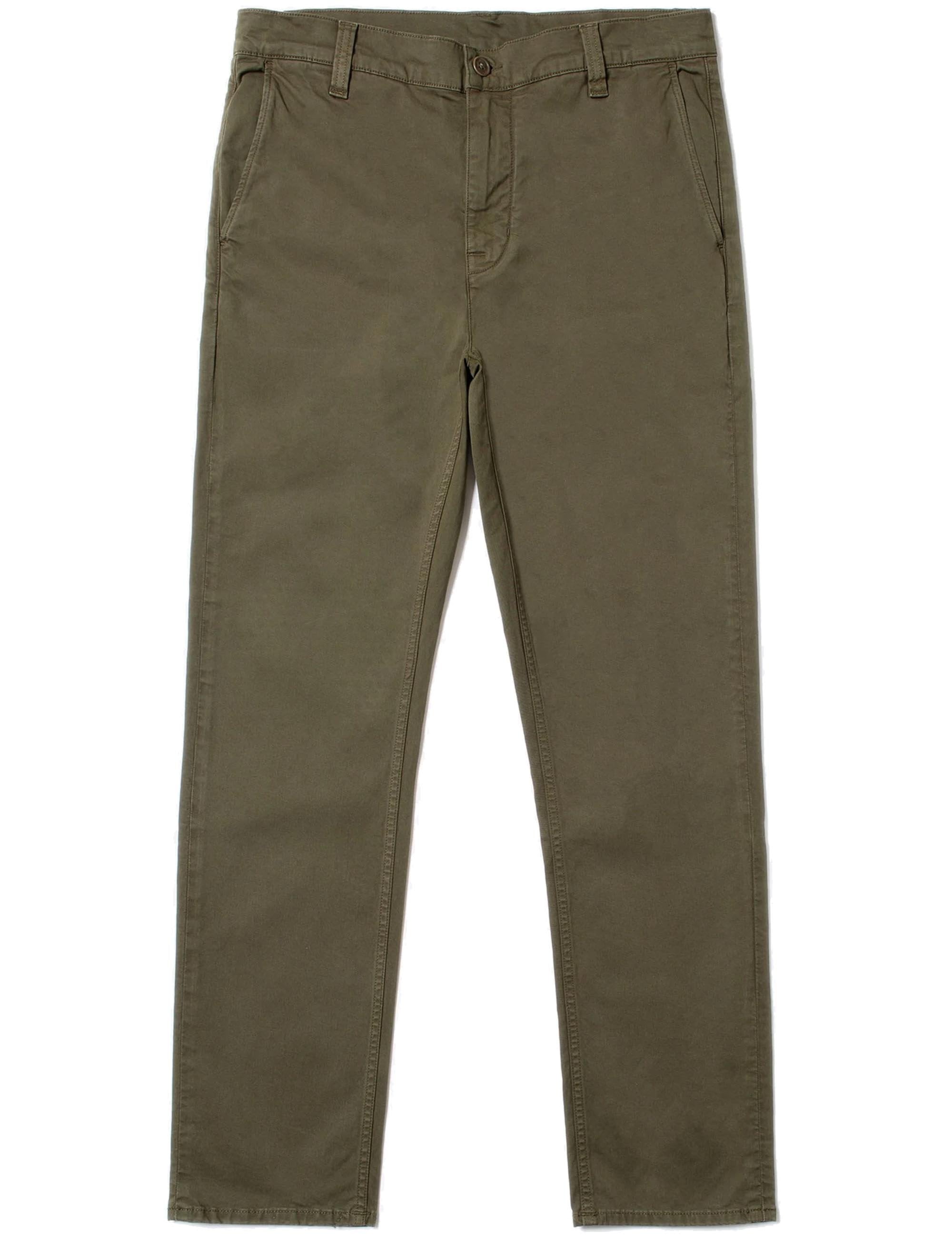 Nudie Jeans Easy Alvin Chino Trouser - Olive | Fat Buddha – Fat