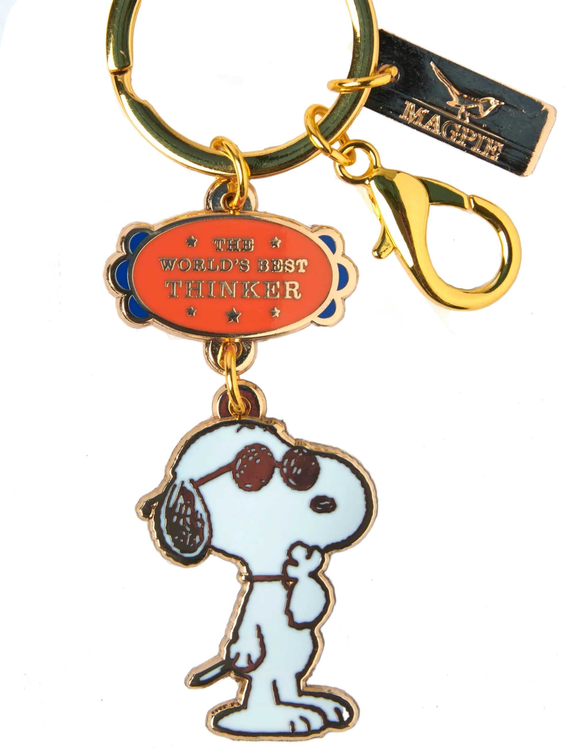 Peanuts Snoopy World's Best Keychain - Thinker - Accessories from