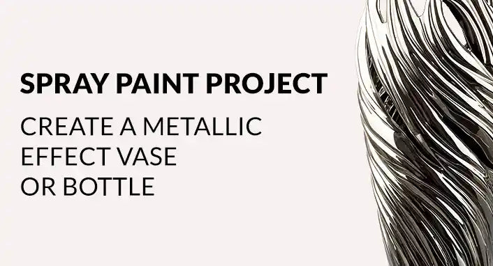 Spray Paint Project: Create A Metallic Effect Vase or Bottle