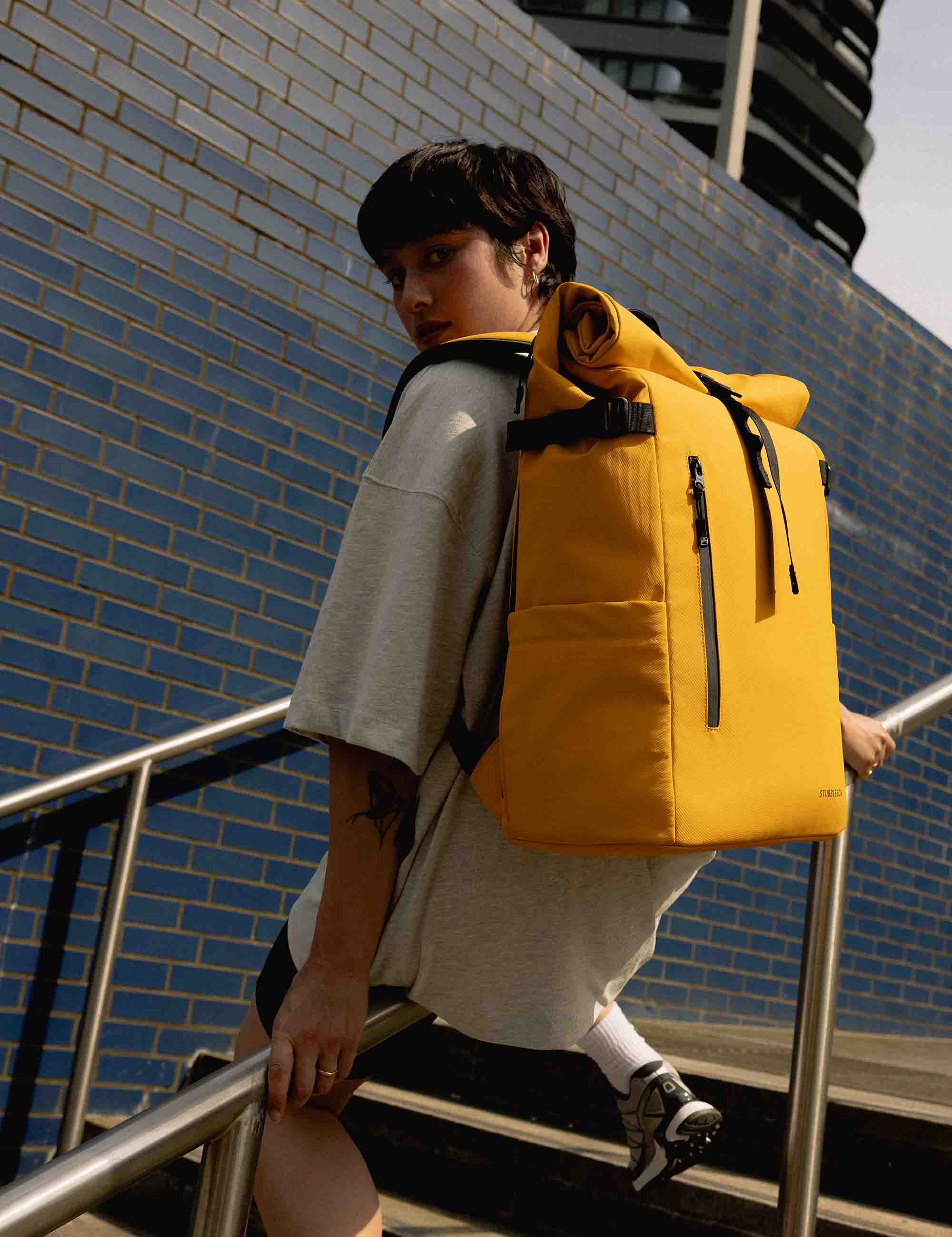 Stubble & Co The Roll Top Backpack 30L - Yellow