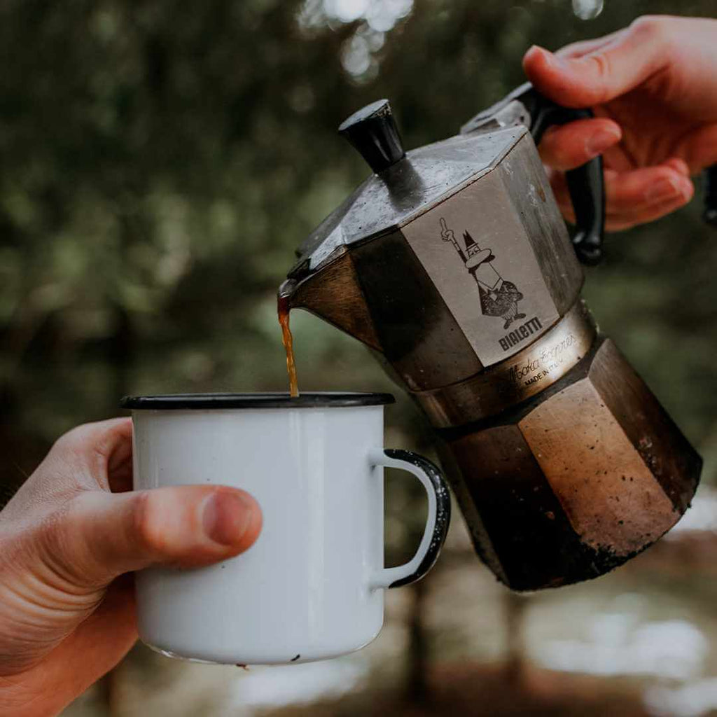 Moka Express 3 Cup Coffee Maker - Silver