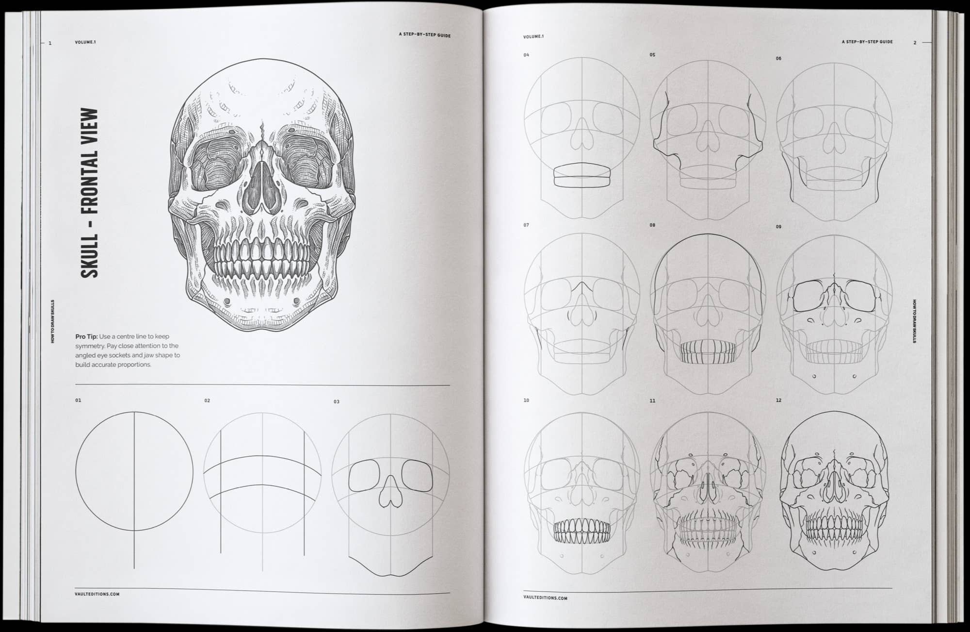 How to Draw Skulls Book by James Kale