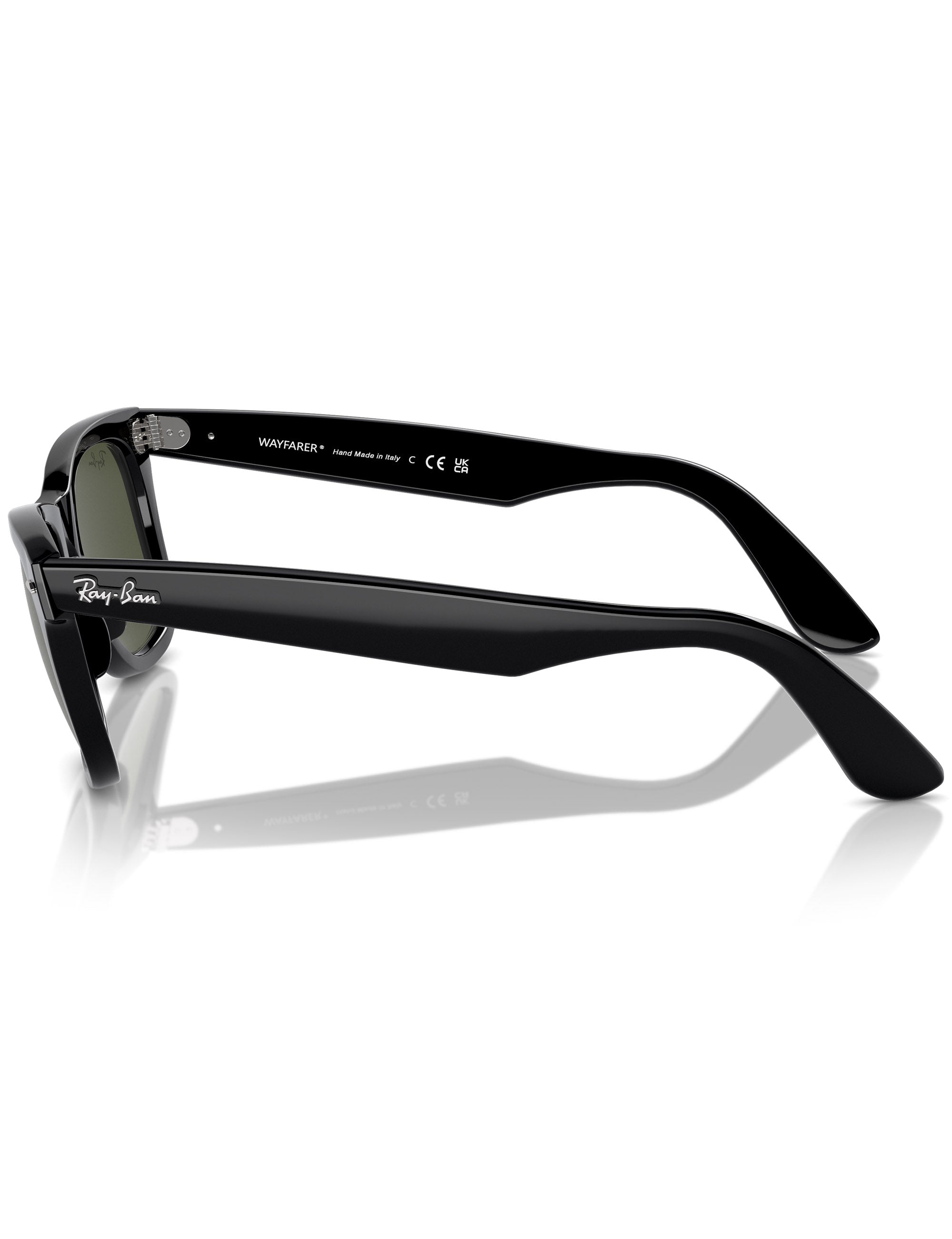 Ray-Ban Original Wayfarer Classic Sunglasses - Polished Black/G-15 Green