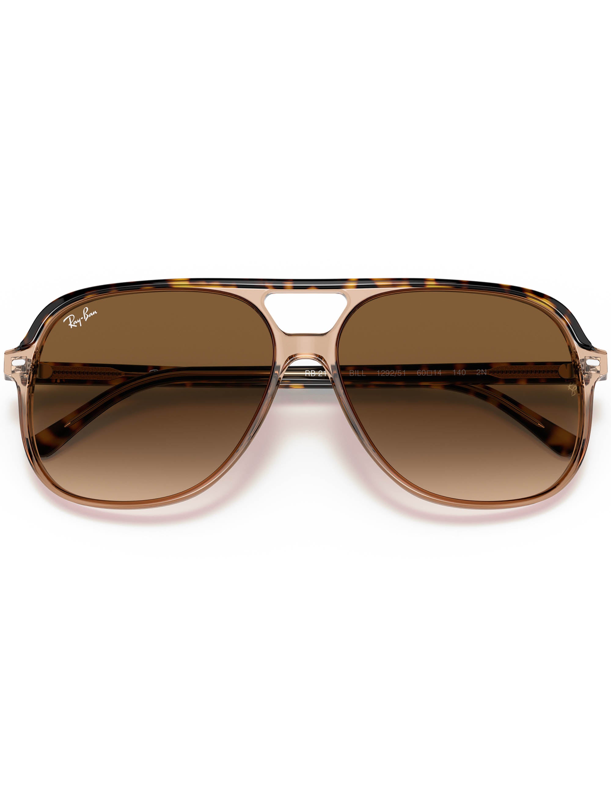 Ray-Ban Bill Sunglasses - Polished Havana/Lt Brown Gradient