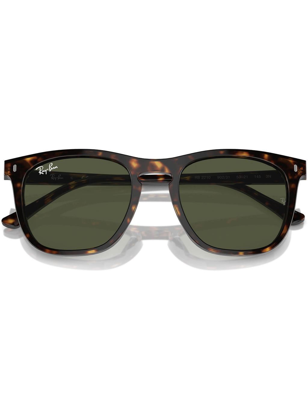 RB2210 Sunglasses - Polished Havana/Green