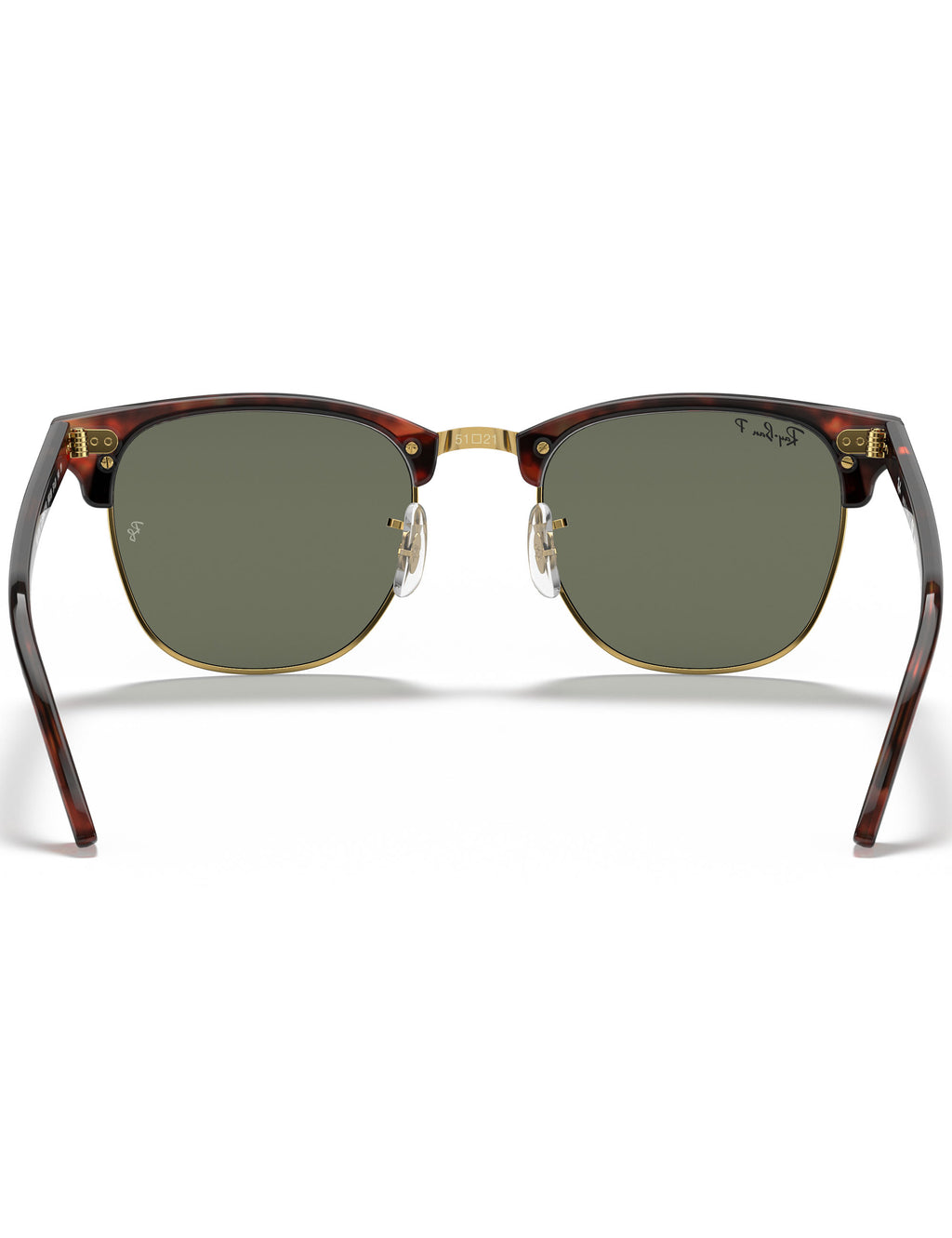 Clubmaster Classic Sunglasses - Polished Tortoise On Gold/G-15 Green Polarised