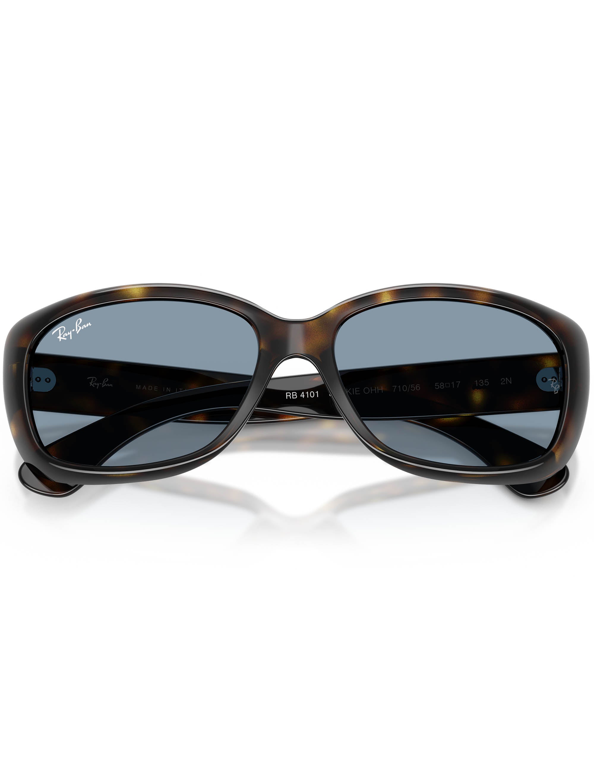 Ray-Ban Jackie Ohh Sunglasses - Polished Lt Havana/Blue