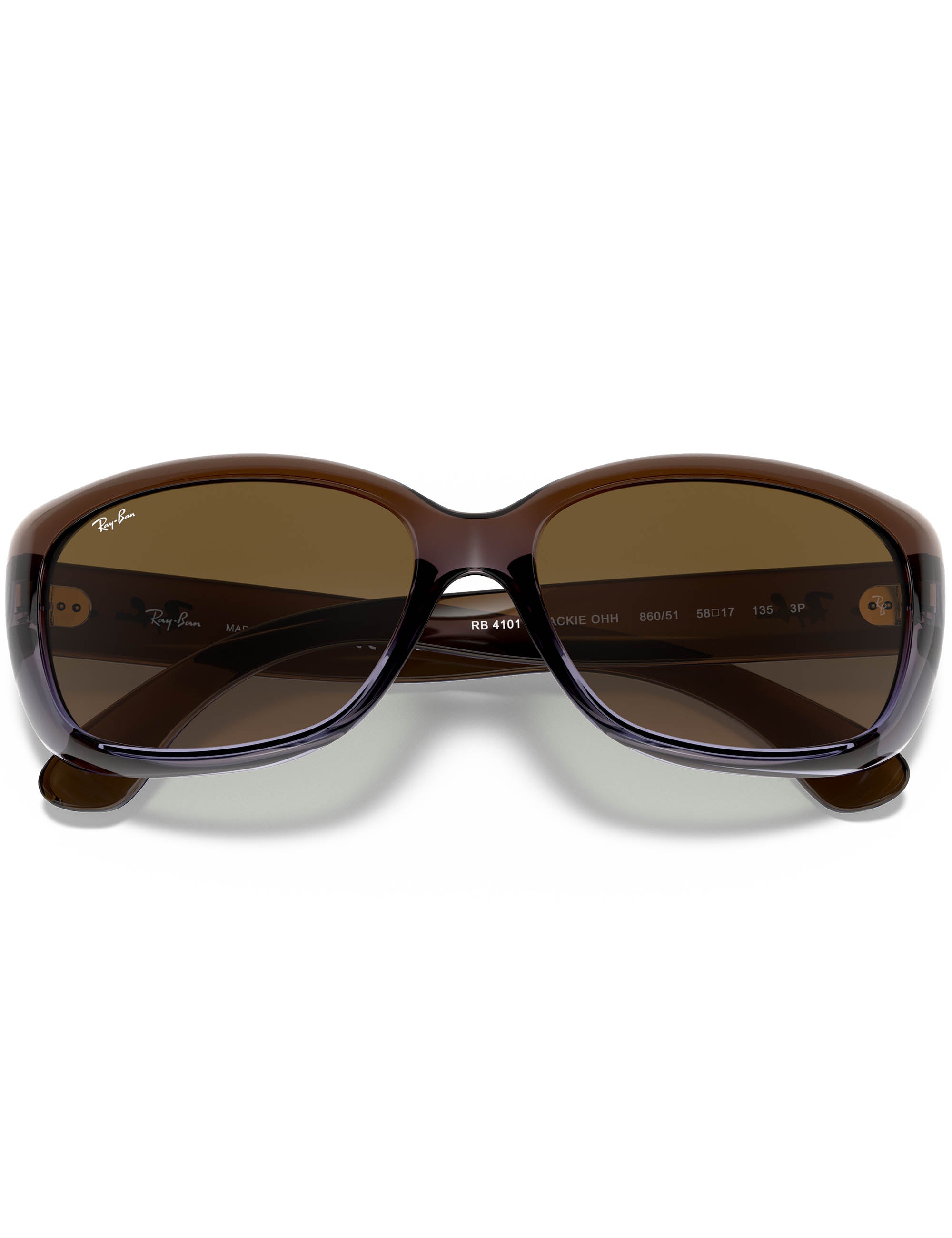 Ray-Ban Jackie Ohh Sunglasses - Polished Brown/Brown Gradient