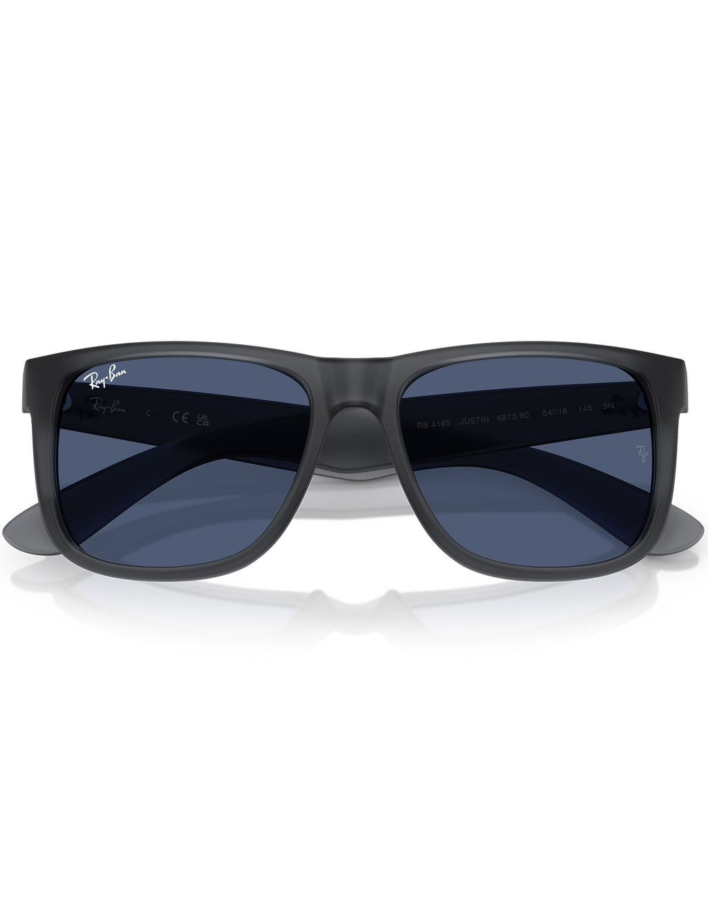 Justin Classic Sunglasses - Matte Opal Grey/Dark Blue