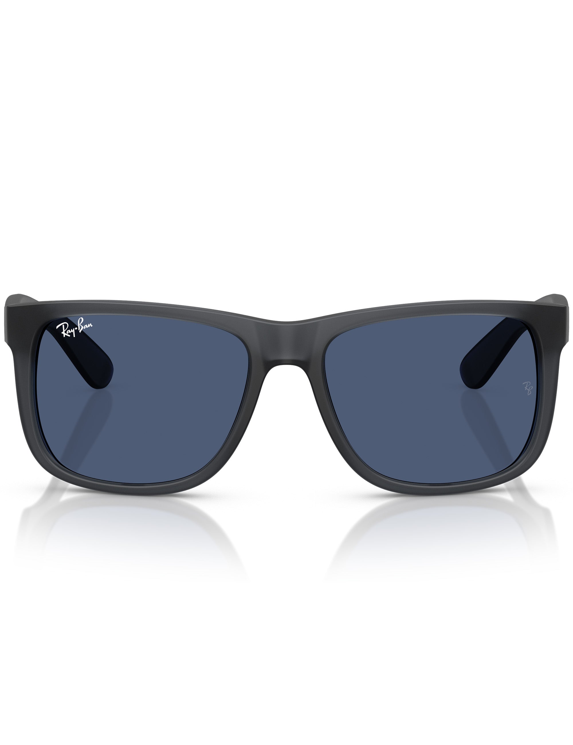 Ray-Ban Justin Classic Sunglasses - Matte Opal Grey/Dark Blue