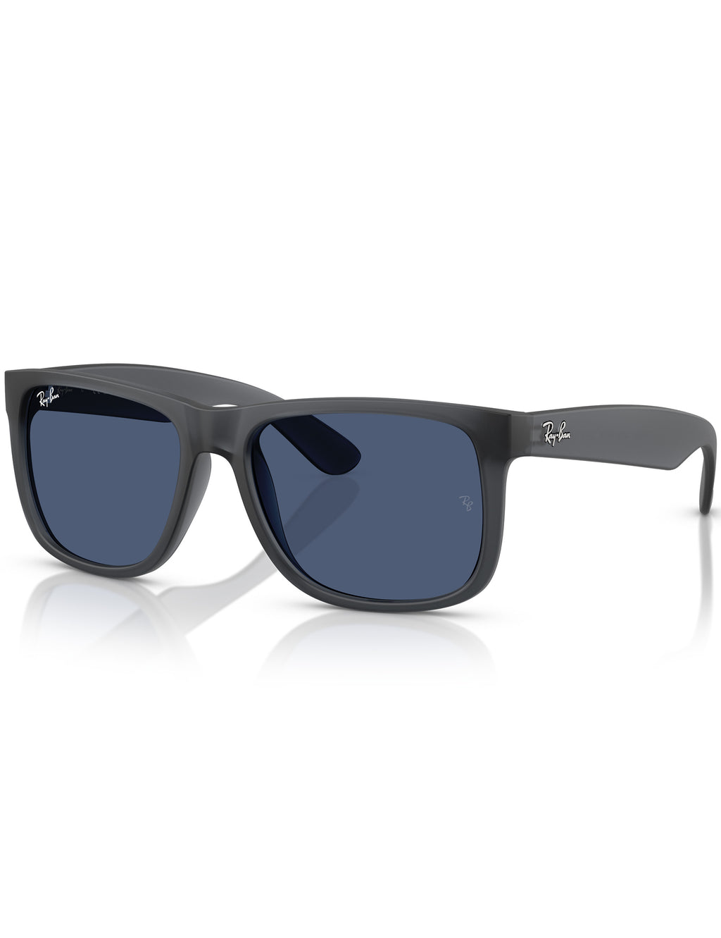Justin Classic Sunglasses - Matte Opal Grey/Dark Blue