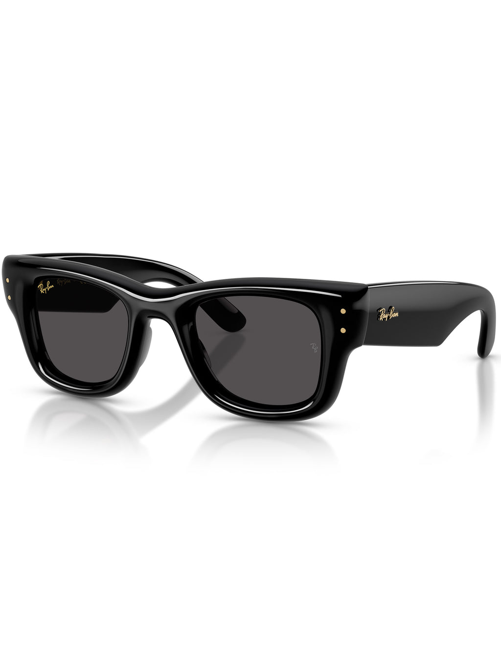 Wayfarer Puffer Sunglasses - Polished Black/Ultra Black