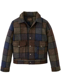 TEST Mackinaw Wool Work Jacket - Blue/Brown/Gray Plaid