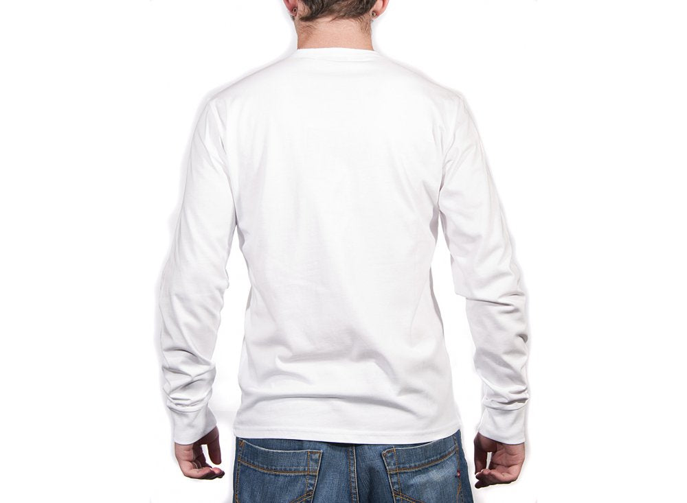 L/S Henley - White