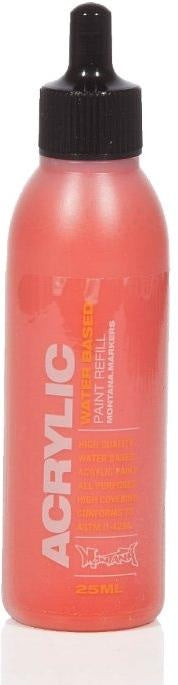 Montana Gold Acrylic Paint Refill 25ml - Shock Red S3000