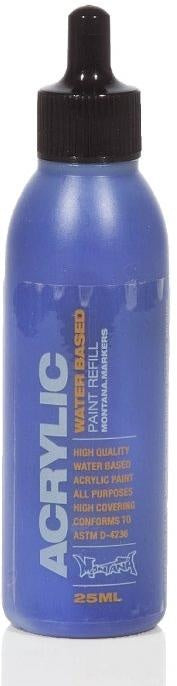 Montana Gold Acrylic Paint Refill 25ml - Shock Blue Dark S5020