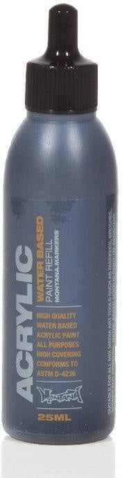 Montana Gold Acrylic Paint Refill 25ml - Shock Black S9000