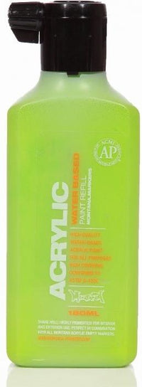 Montana Gold Acrylic Paint Refill 180ml - Shock Green Light S6000