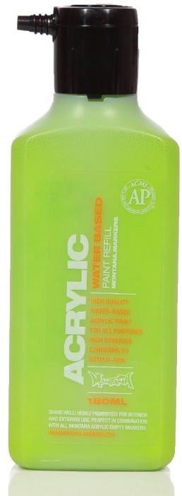 Acrylic Paint Refill 180ml - Shock Green Light S6000