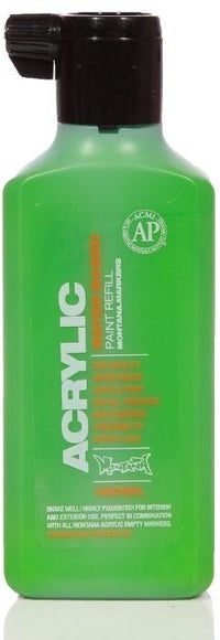 Montana Gold Acrylic Paint Refill 180ml - Shock Green S6010