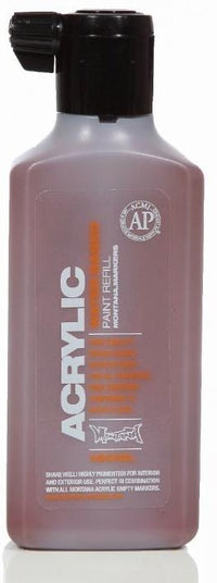 Montana Gold Acrylic Paint Refill 180ml - Shock Brown S8010