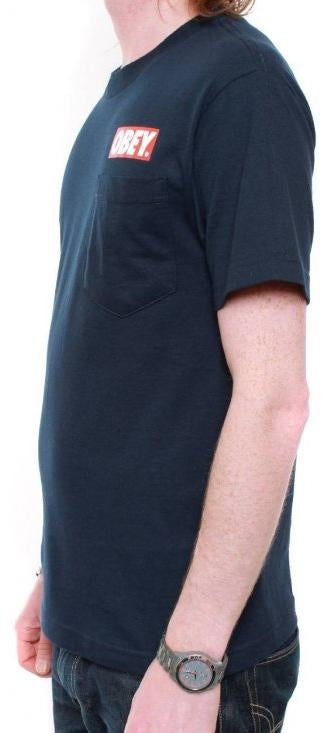 Bar Logo Pocket T- Navy