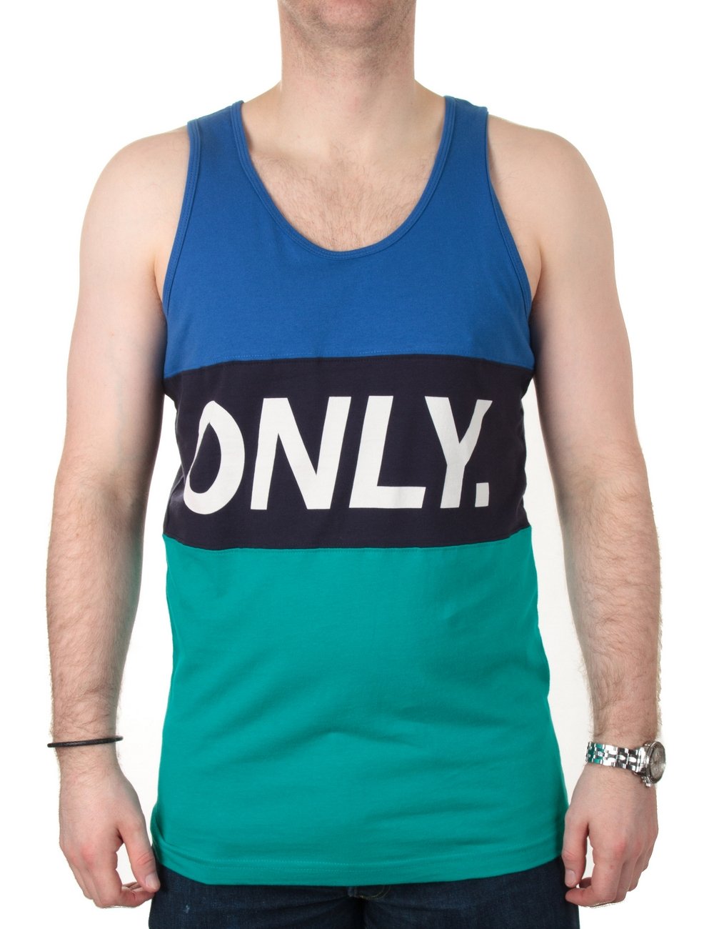 Logo Sports Tank - Navy/Green