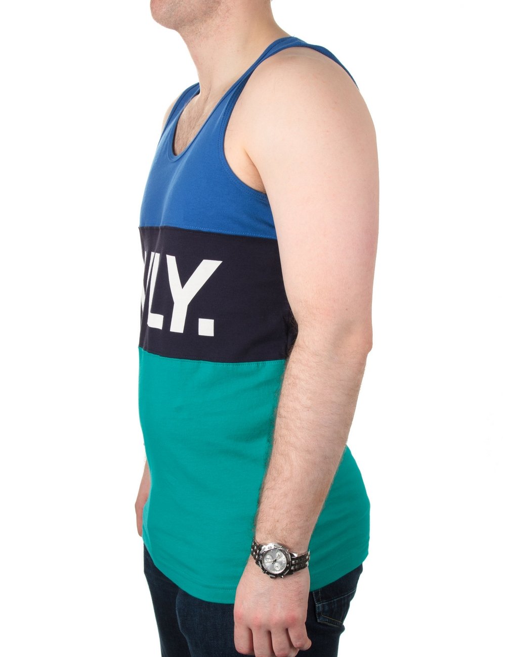 Logo Sports Tank - Navy/Green
