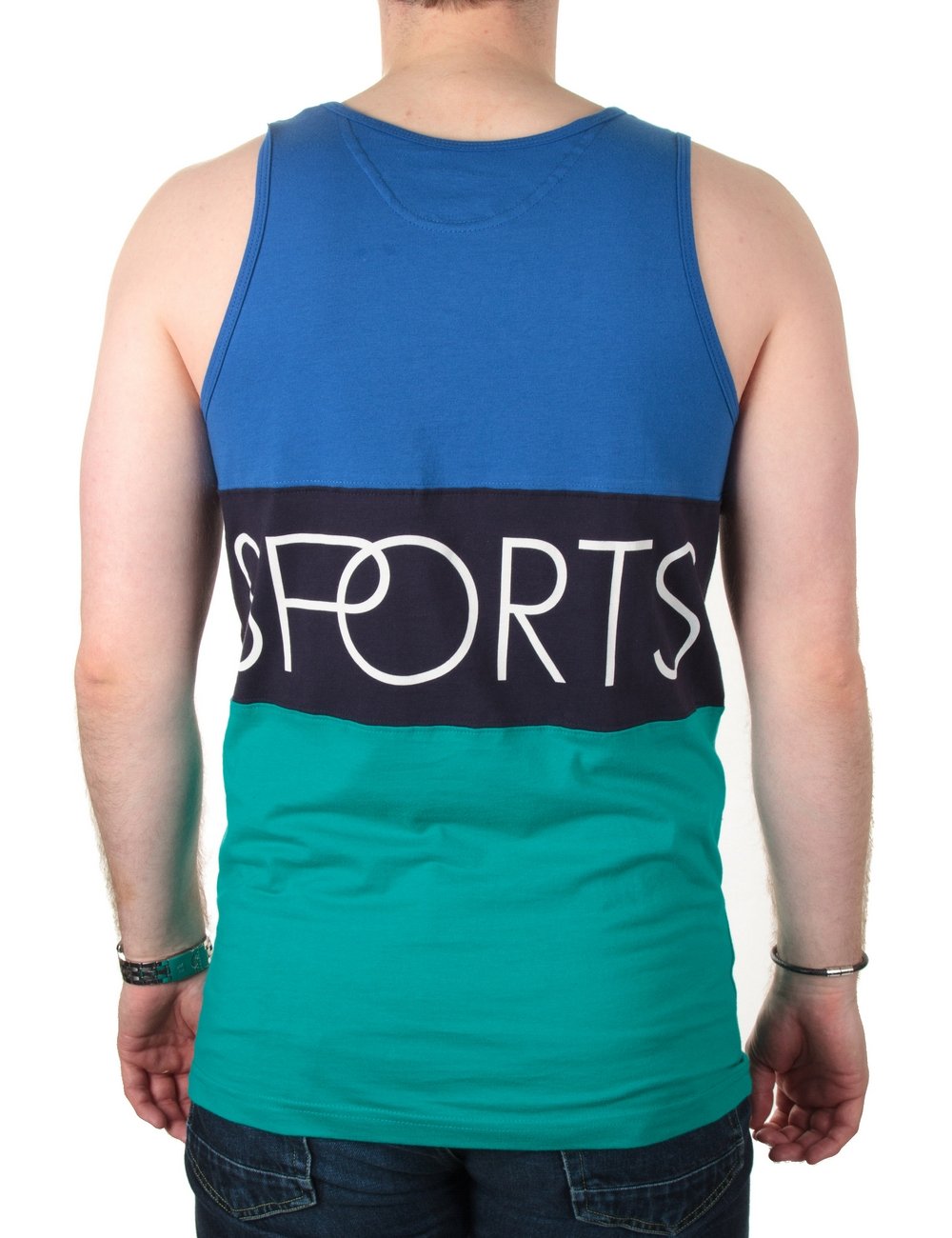 Logo Sports Tank - Navy/Green
