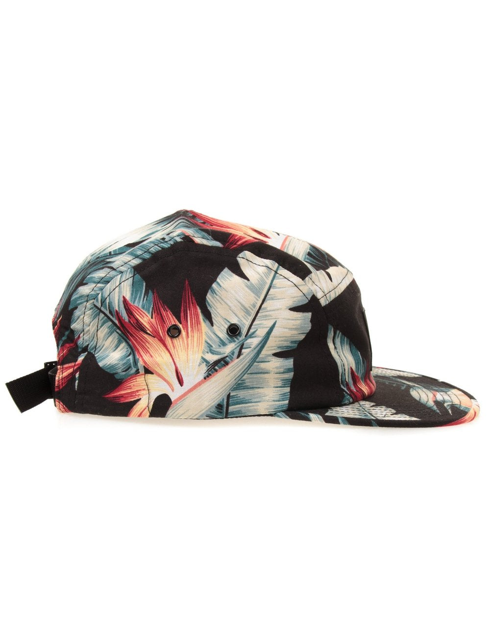 Birds of Paradise 5 Panel Hat - Black