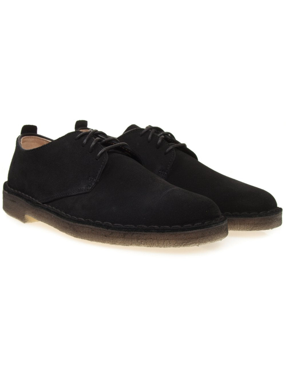Desert London Shoe - Black Suede