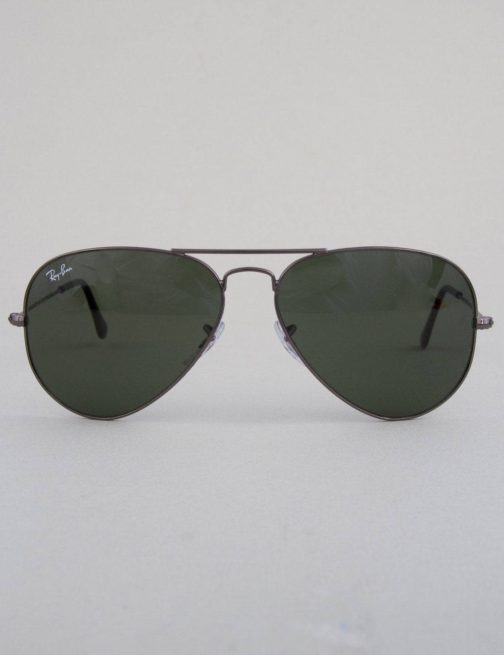 Aviator Sunglasses - Gunmetal // Crystal Green