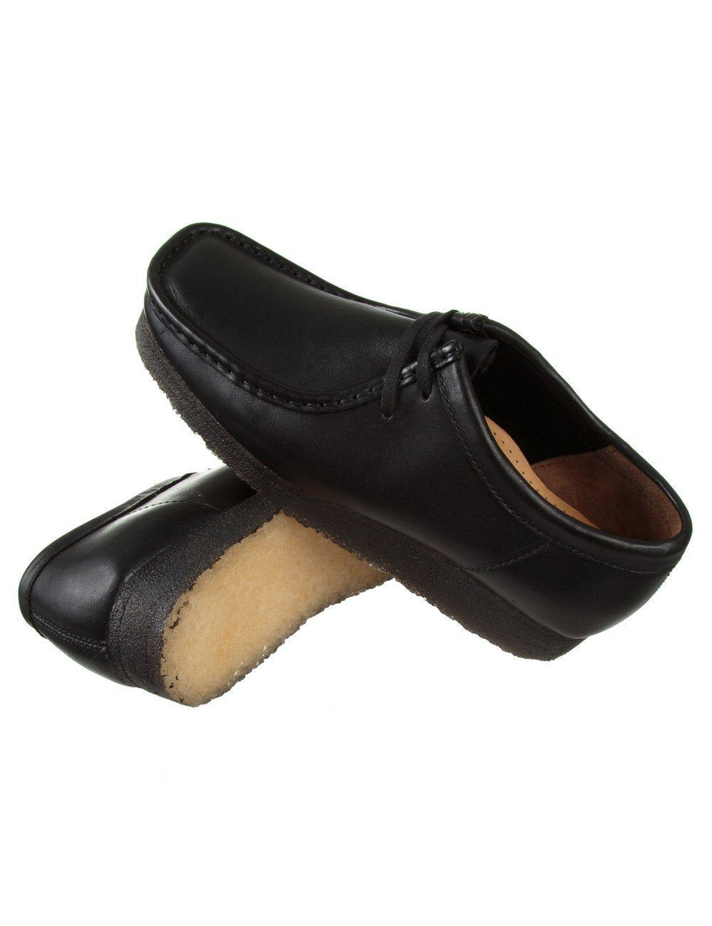Wallabee Shoes - Black Leather