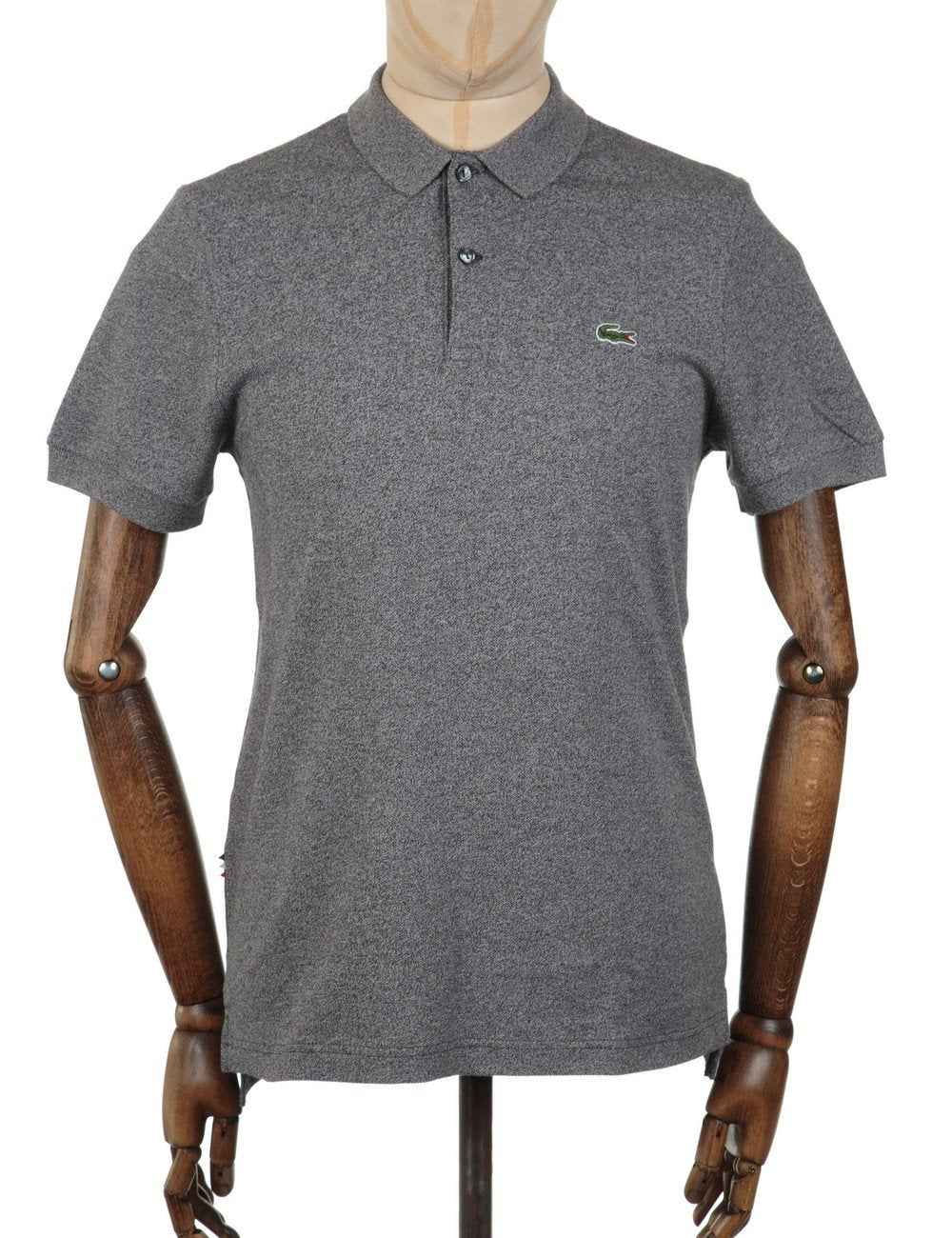 S/S Rib Collar Polo Shirt - Sludge Jaspe