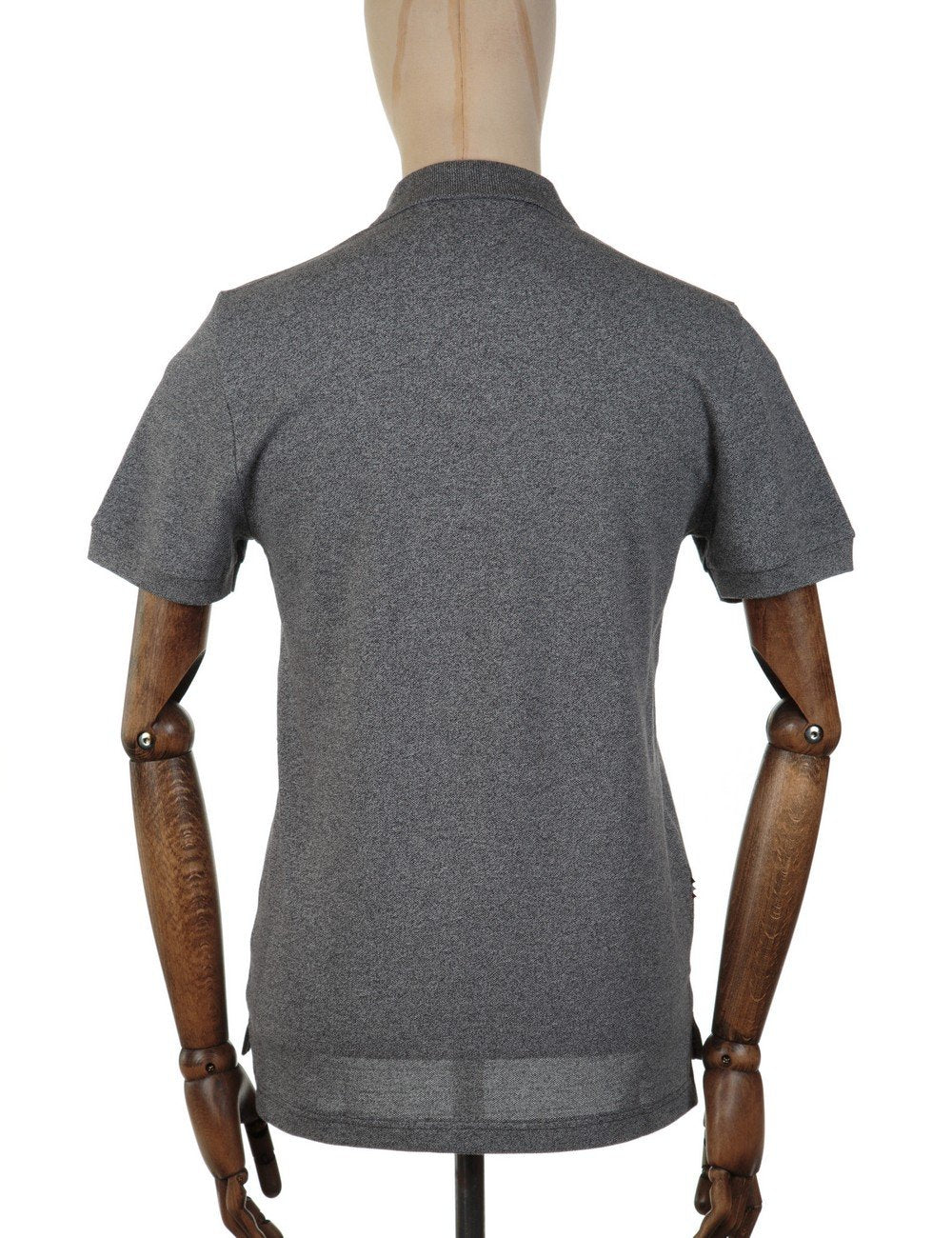 S/S Rib Collar Polo Shirt - Sludge Jaspe