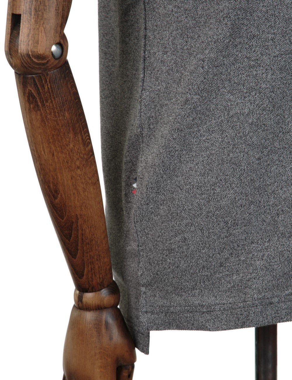 S/S Rib Collar Polo Shirt - Sludge Jaspe