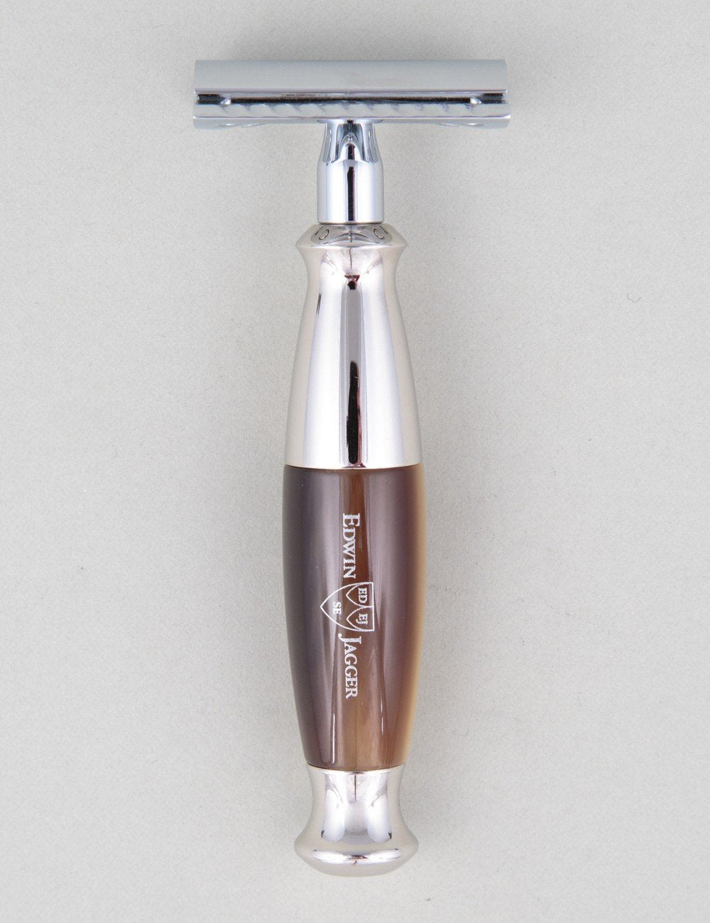 Safety DE Razor - Light Horn & Nickel