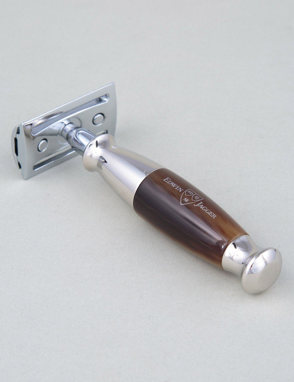 Safety DE Razor - Light Horn & Nickel
