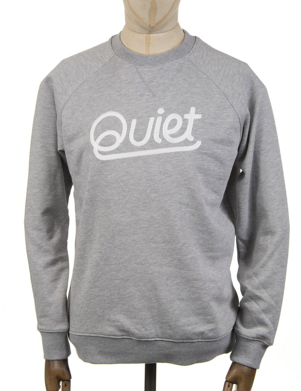 Script Chainstitch Sweatshirt - Heather Grey