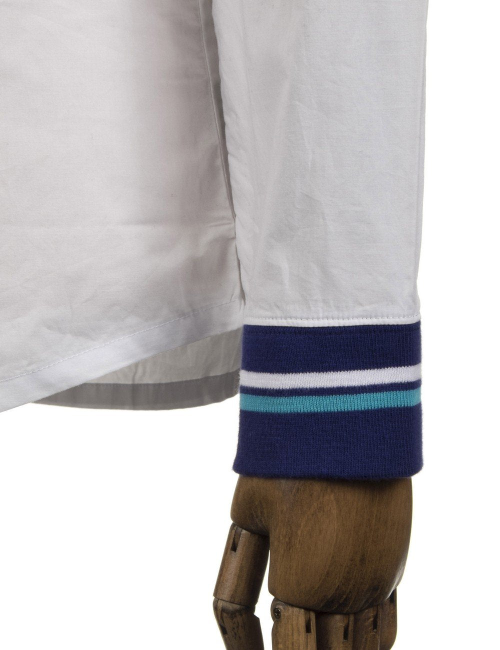 L/S Rib Cuff Shirt - White
