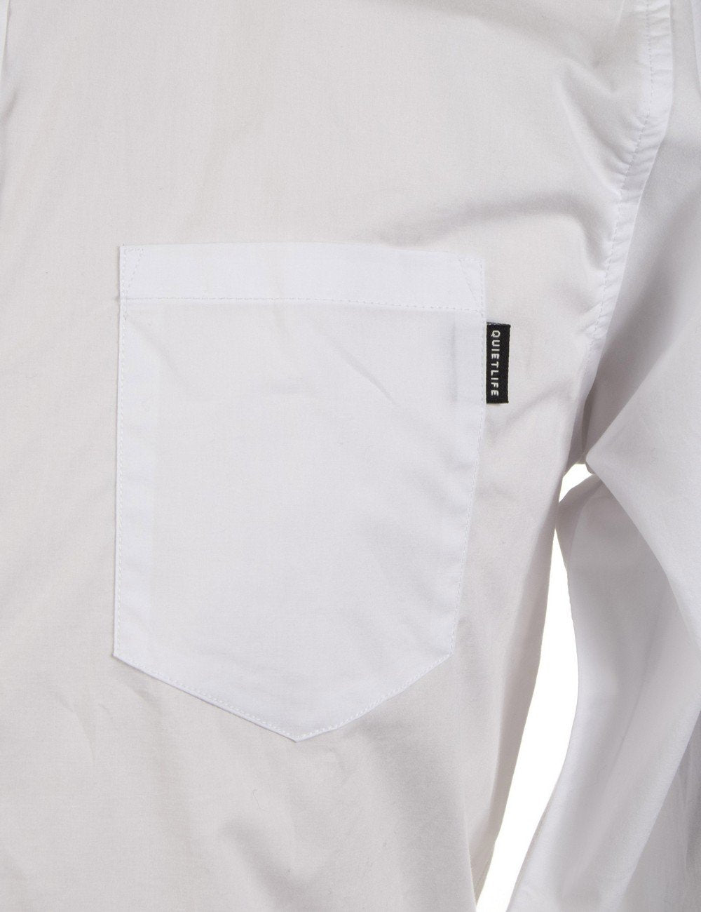 L/S Rib Cuff Shirt - White