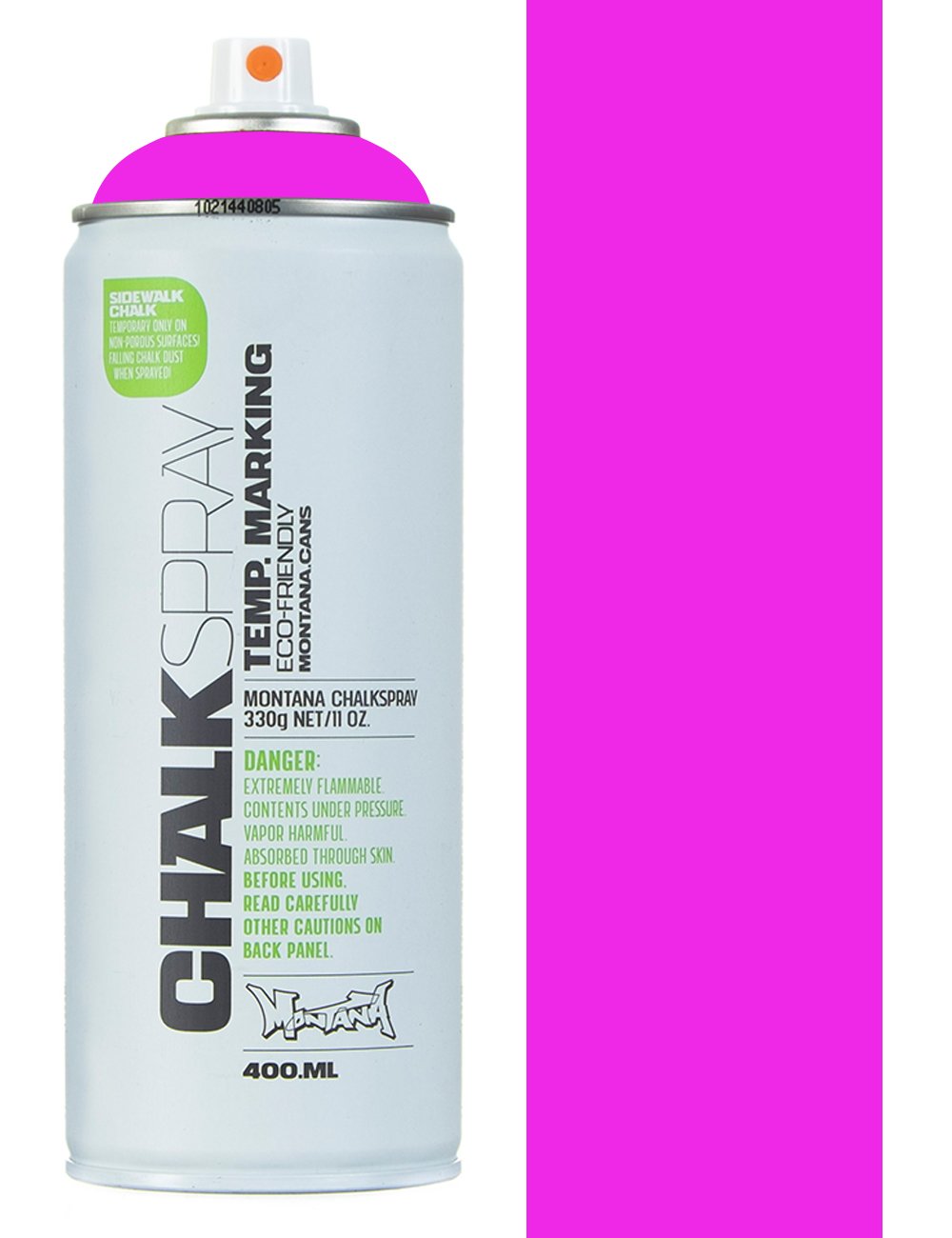 Chalk spray can with pink nozzle and cap, 400 ml canister