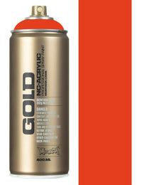 Montana Gold Spray Paint 400ml - Red Orange G2090