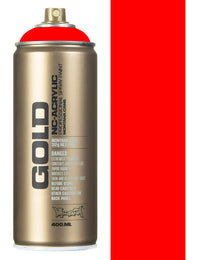 Montana Gold Spray Paint 400ml - Fluorescent Fire Red F3000