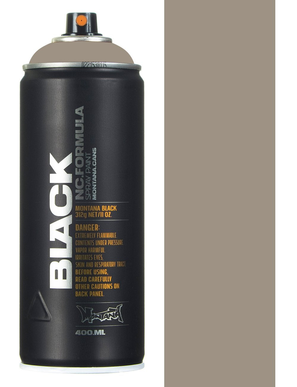 Montana Black Spray Paint 400ml - Lenox BLK7120