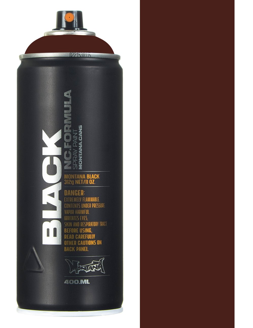 400 ml spray paint can with black body and orange cap, Jawa BLK8070