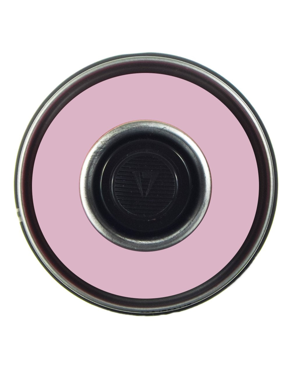 Spray paint can nozzle opening with circular top rim