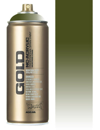 Montana Gold Spray Paint 400ml - Transparent Olive Green T6340
